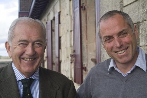 Something to smile about? Alfred Tesseron and his winemaker Jean Michel Comme of Pontet Canet